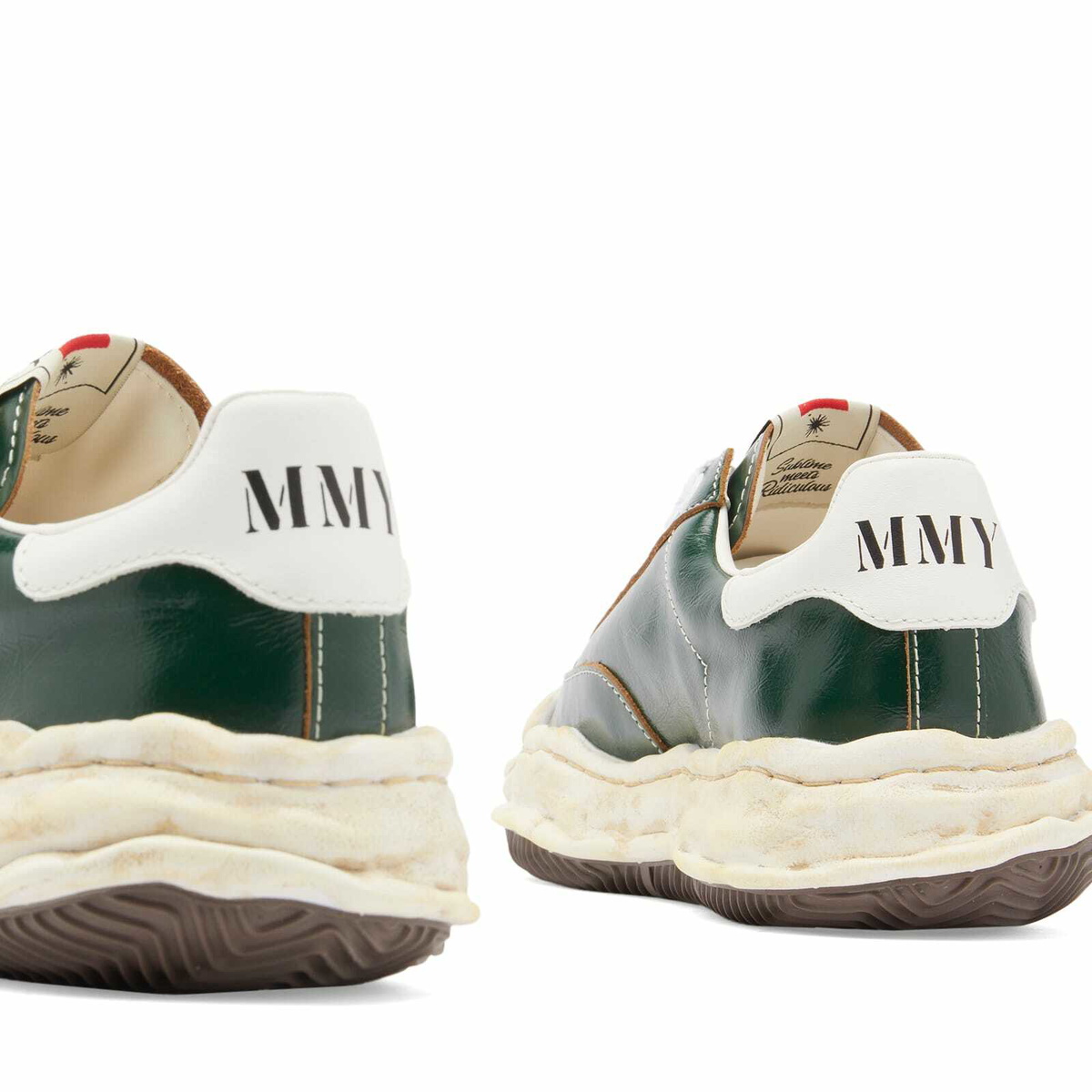 Maison MIHARA YASUHIRO Blakey Original Sole Wrinkled Leather in Green