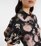 Erdem Floral belted shirt dress