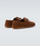 Ancient Greek Sandals Pliario suede boat shoes