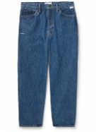 WTAPS - Bootcut Logo-Embroidered Jeans - Blue