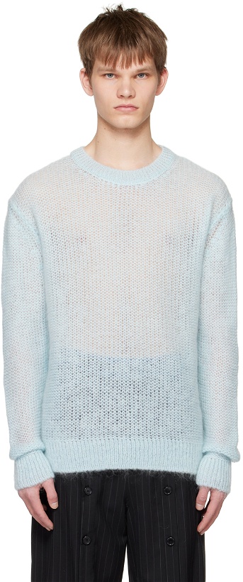 Photo: Simone Rocha Blue Embellished Sweater