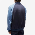Blue Blue Japan Men's Reversible Marble Print Souvenir Jacket in Black