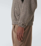 Auralee Herringbone wool tweed blouson