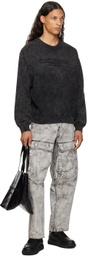 Alexander Wang Black Oversize Logo Sweater