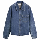 Our Legacy Men's Cut Rebirth Denim Jacket in Road Worn Rope Twill