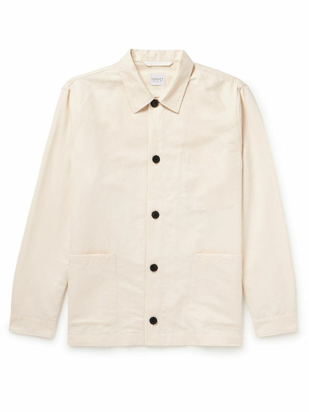 Photo: Sunspel - Cotton and Linen-Blend Jacket - Neutrals