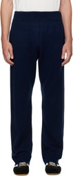 Entire Studios Navy Knit Cashmere Sweatpants