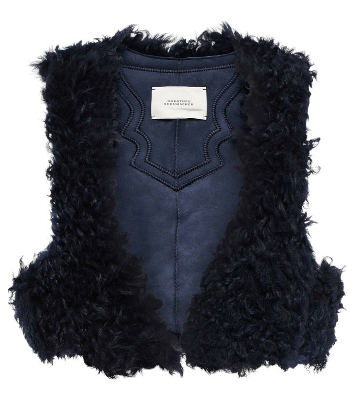 Photo: Dorothee Schumacher Western Softness shearling vest