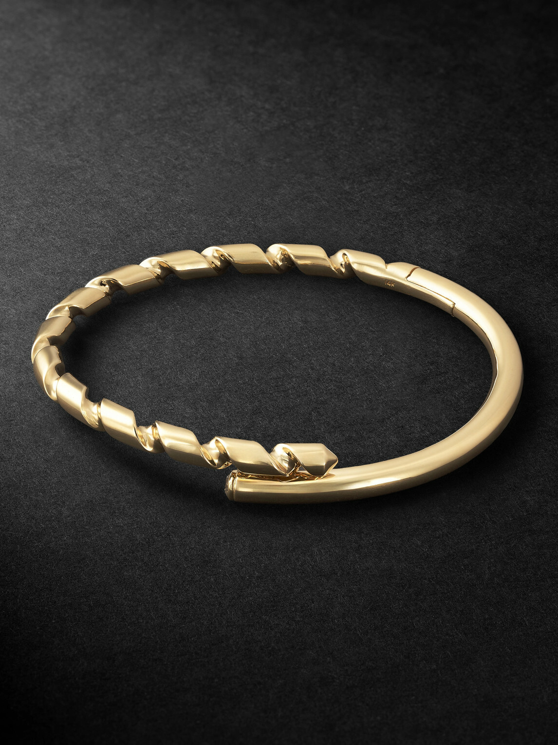 Luis Morais - Drill Bit 14-Karat Gold Diamond Bracelet