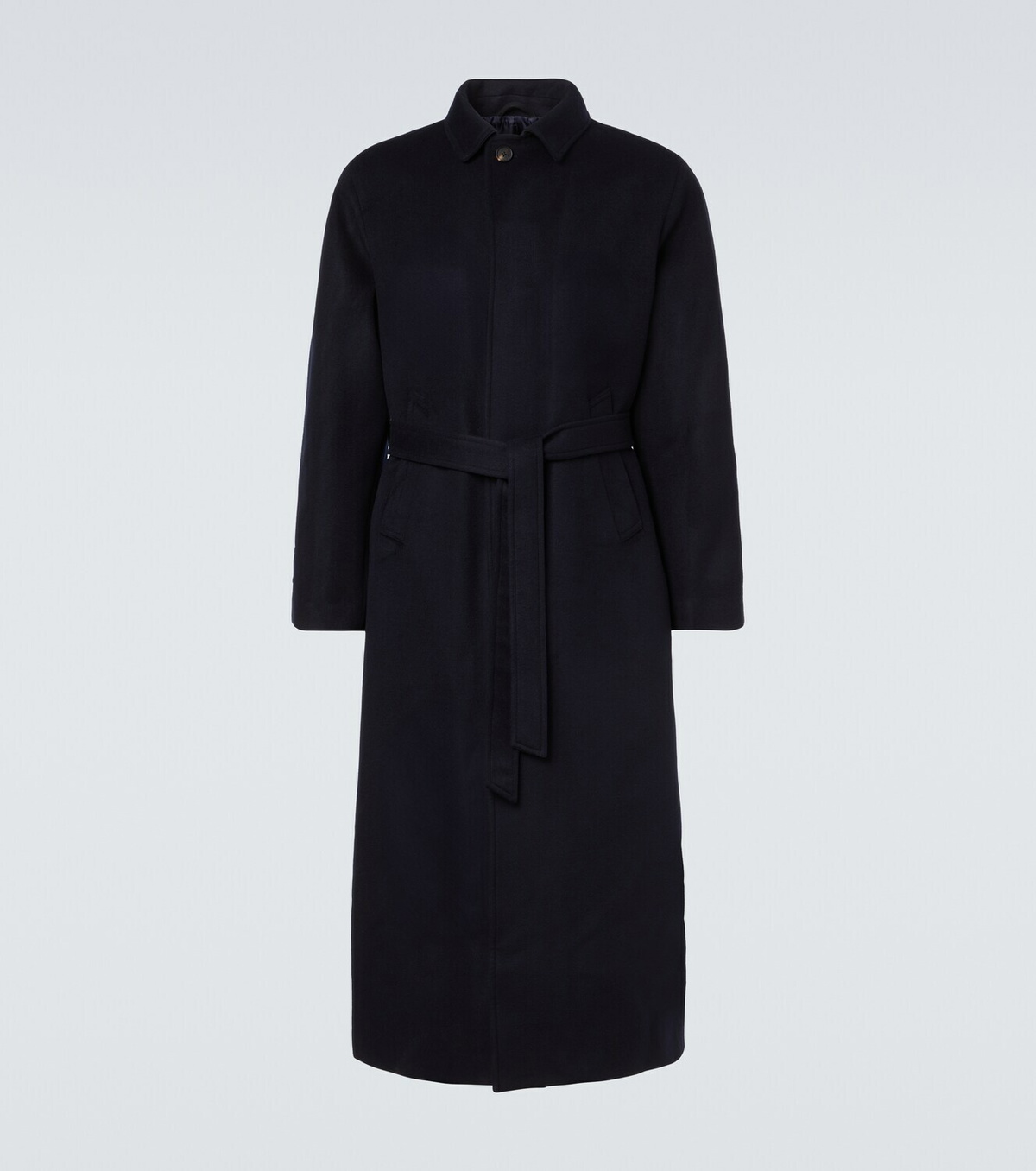 Saman Amel Belted wool overcoat