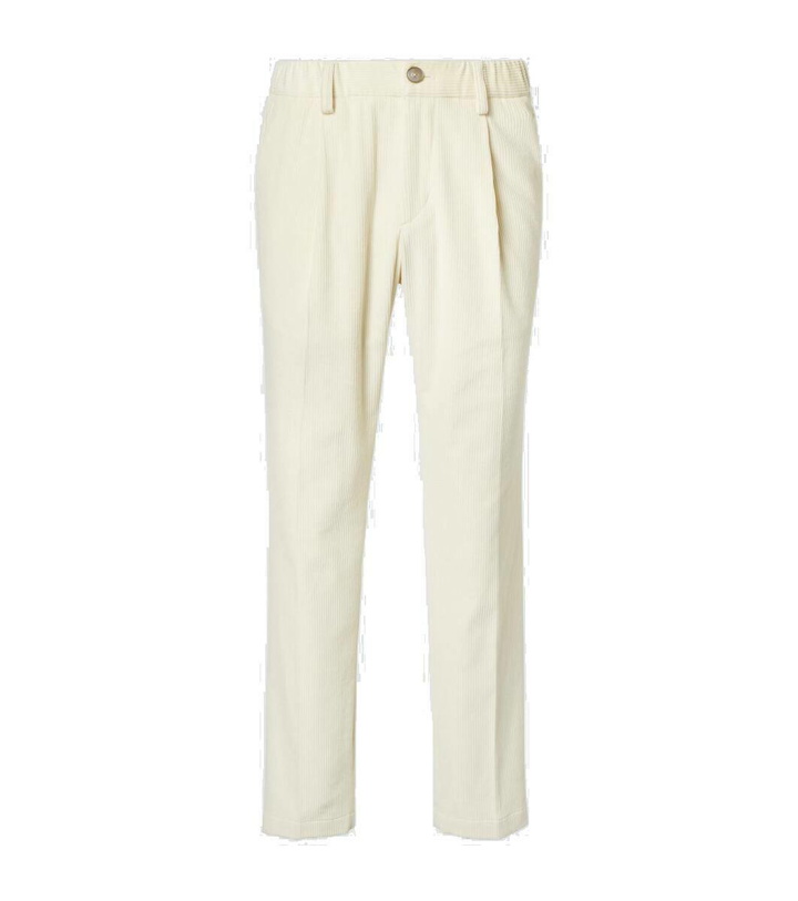 Photo: Herno Cotton and cashmere velvet slim pants