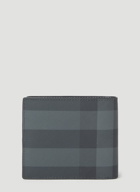 Burberry - Bifold Check Wallet in Grey