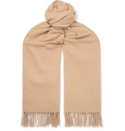 Acne Studios - Oversized Fringed Wool Scarf - Brown