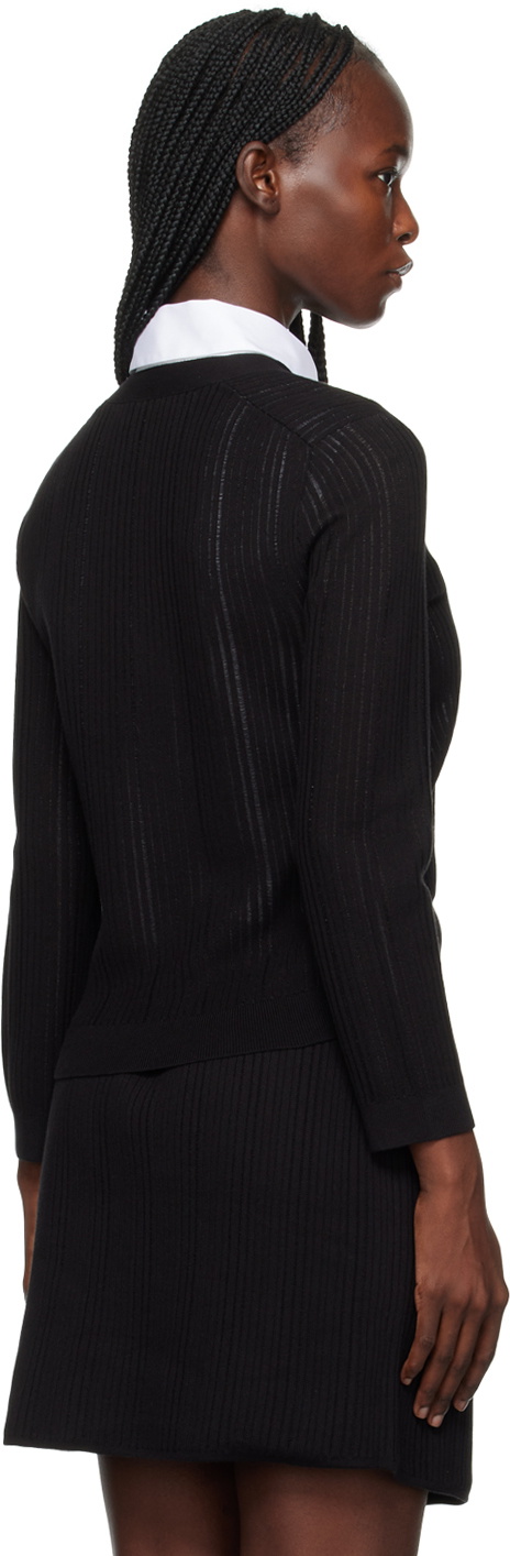 Theory Black Shrunken Cardigan