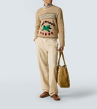 Valentino Logo wool and cotton sweater