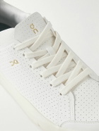 ON - Roger Federer The Roger Centre Court Perforated Vegan Leather and Mesh Tennis Sneakers - White