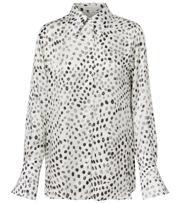 Photo: Nina Ricci Printed satin blouse