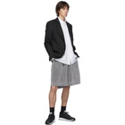 Comme des Garcons Homme Plus White Broad Front Pleats Shirt