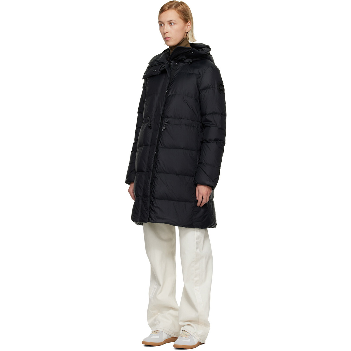Canada Goose Black 'Tonal Label' Montgomery Down Coat