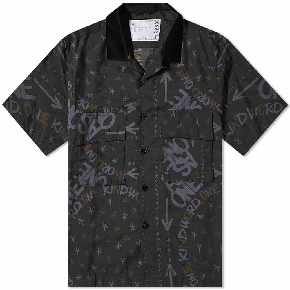 Sacai 23SS Cotton Eric Haze Graphic Print Short Sleeve T