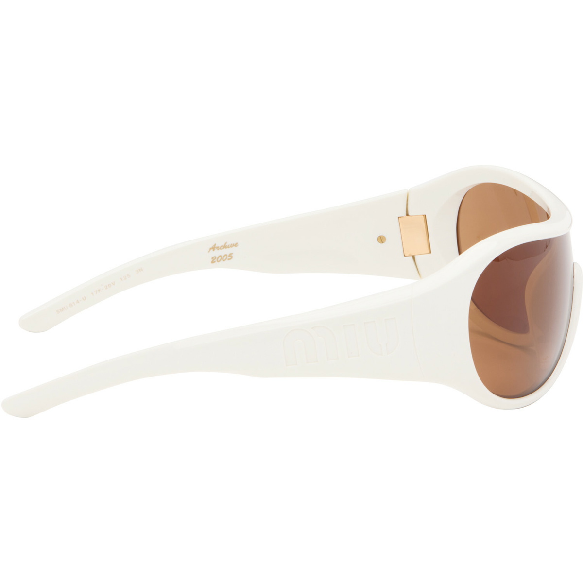 Miu Miu Eyewear White Ivresse Sunglasses