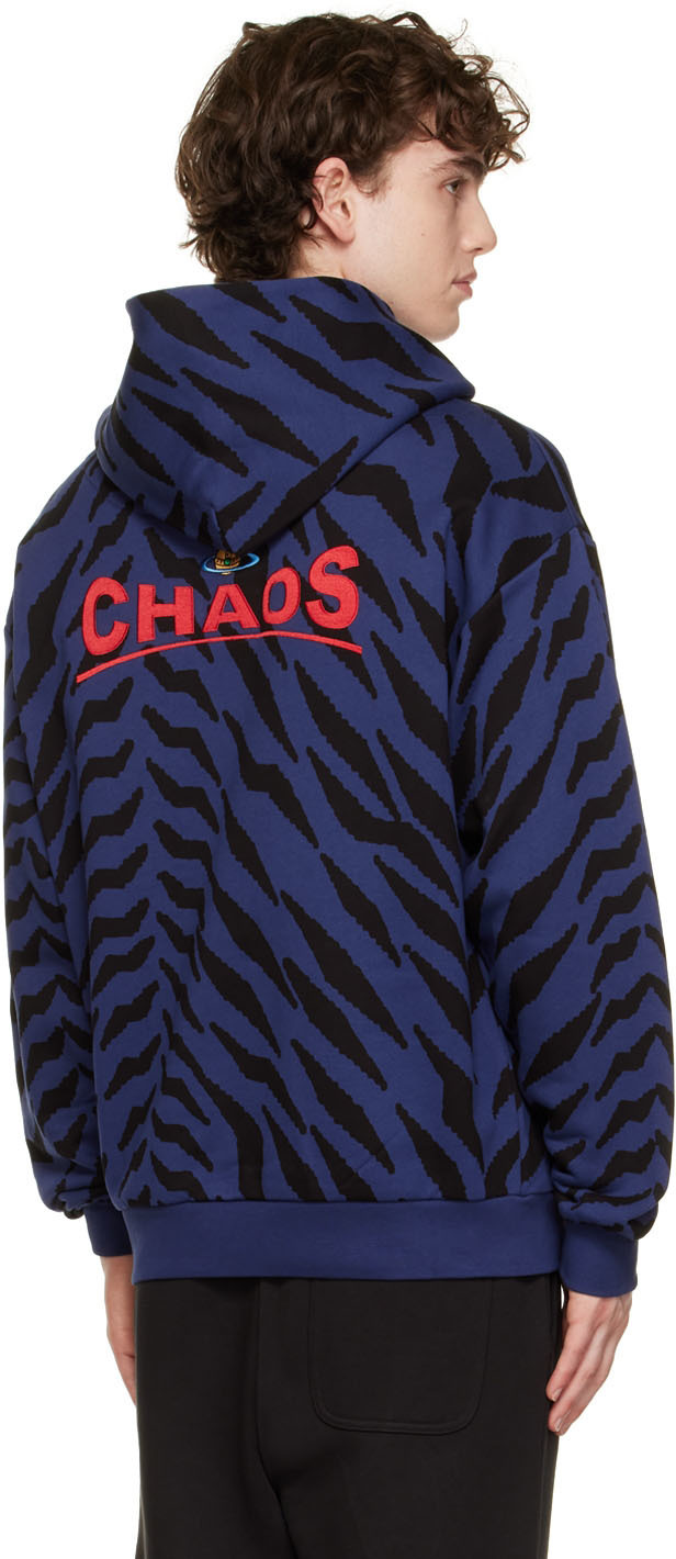 Vivienne Westwood Blue & Black Tiger Hoodie Vivienne Westwood