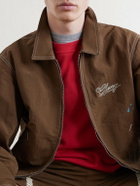 Cherry Los Angeles - Logo-Embroidered Paint-Splattered Shell Jacket - Brown