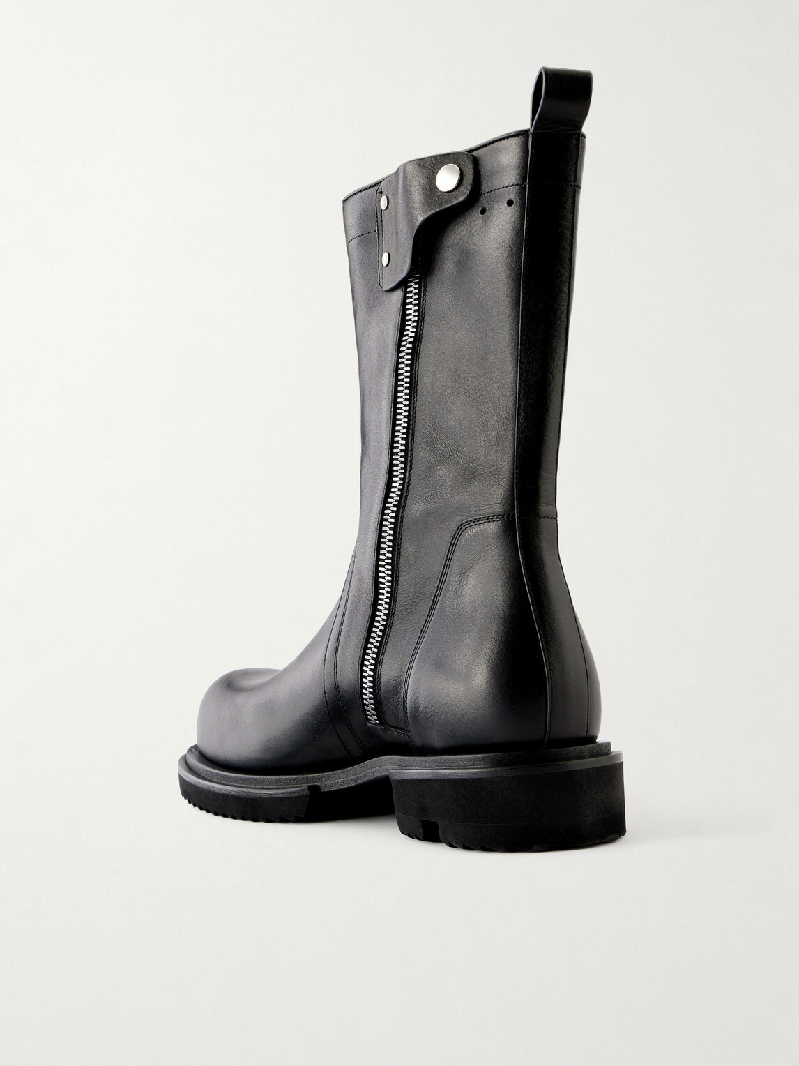 Rick Owens - Creeper Gabe Washed Leather Boots - Black