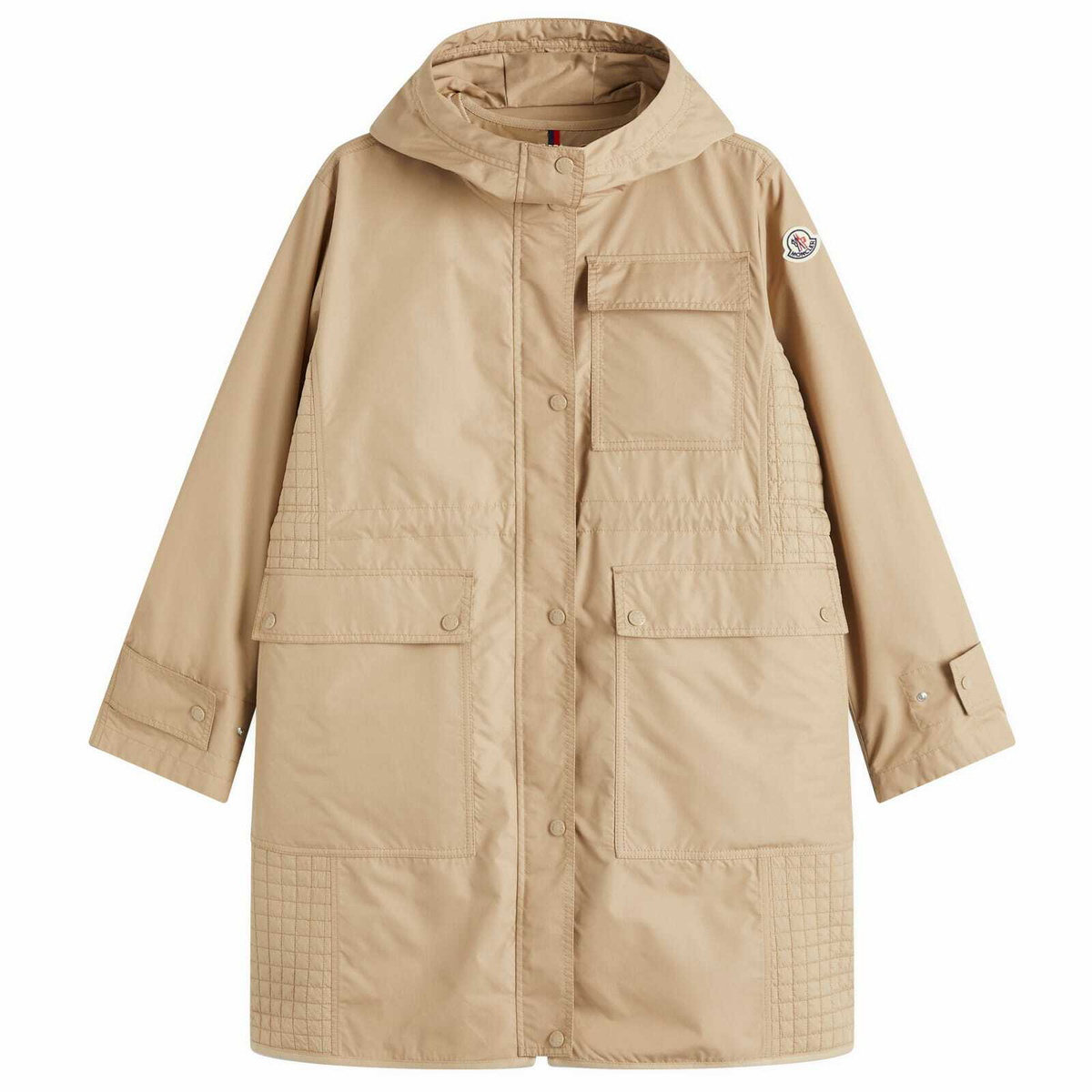 MONCLER☆25SS MEUDON ロング丈 パーカー ジャケット BEIGE Moncler Women's Meudon Long Parka Jacket in Beige Moncler