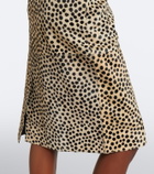 Róhe Cheetah-print calf hair pencil skirt