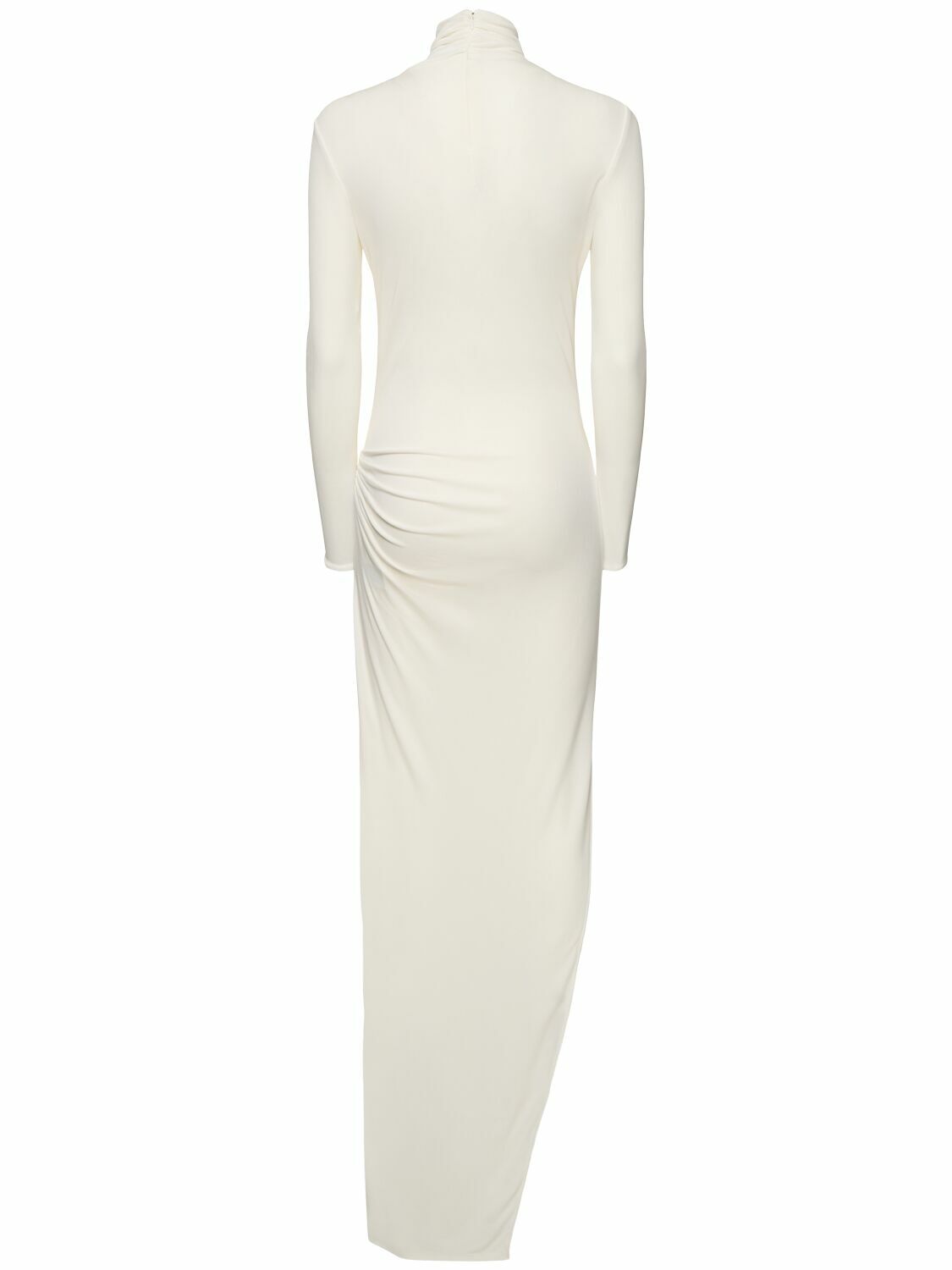 casablanca jersey dress Casablanca Draped Cut-out Stretch-jersey Gown Red Casablanca