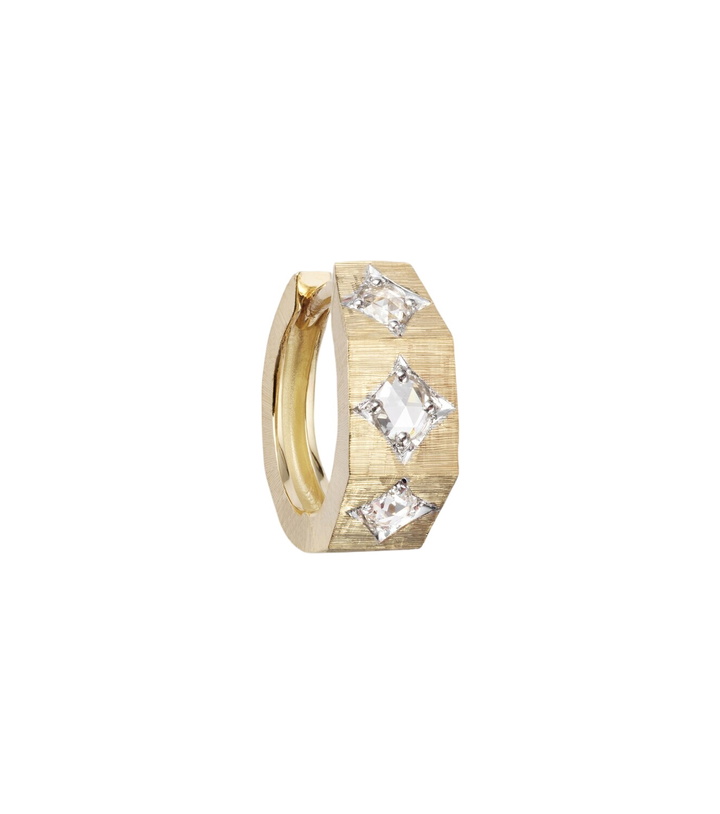 Photo: Marie Lichtenberg Ecrou Coco 18kt gold single hoop earring