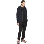 Stone Island Navy Soft Shell Hooded Jacket