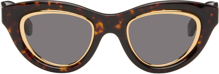 Photo: LOEWE Brown Mini Anagram Cateye Sunglasses