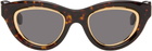 LOEWE Brown Mini Anagram Cateye Sunglasses