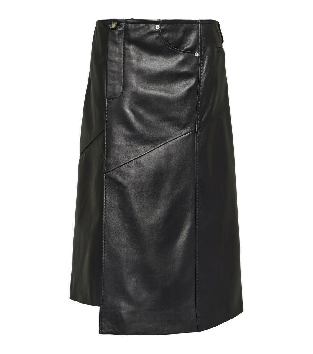 Proenza Schouler Asymmetric leather midi skirt Proenza Schouler