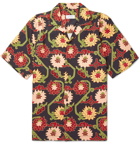 Saturdays NYC - Camp-Collar Floral-Print Lyocell Shirt - Black