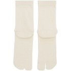 Maison Margiela Off-White Gauge 12 Jersey Socks