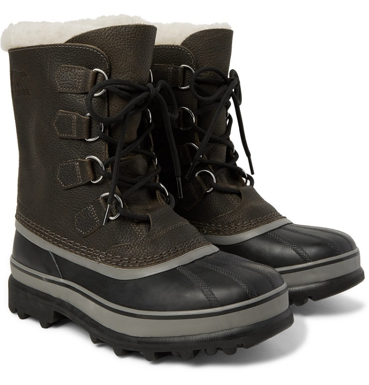 Photo: Sorel - Caribou Wool-Lined Full-Grain Leather Boots - Brown
