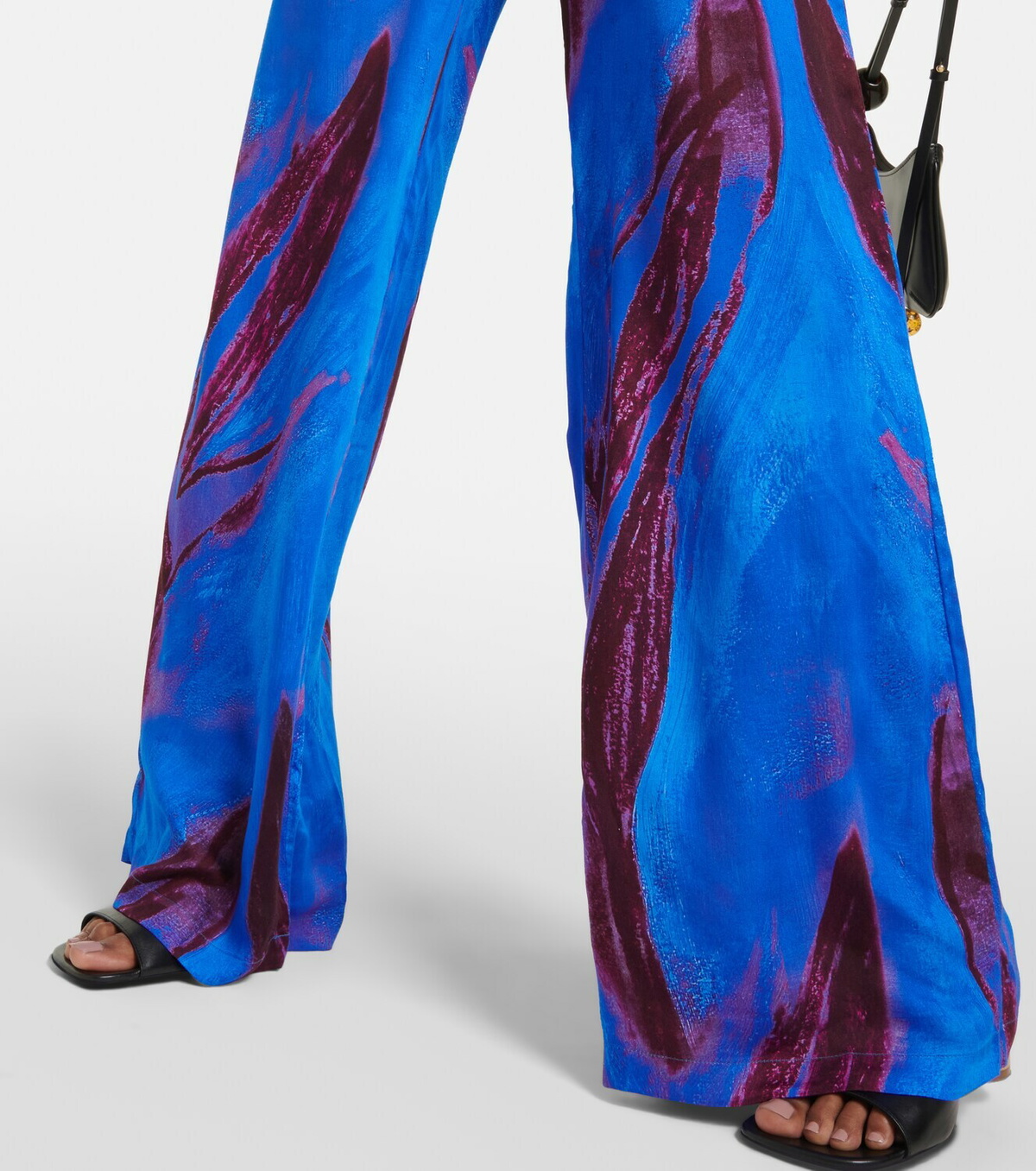 Louisa Ballou Printed wide-leg pants