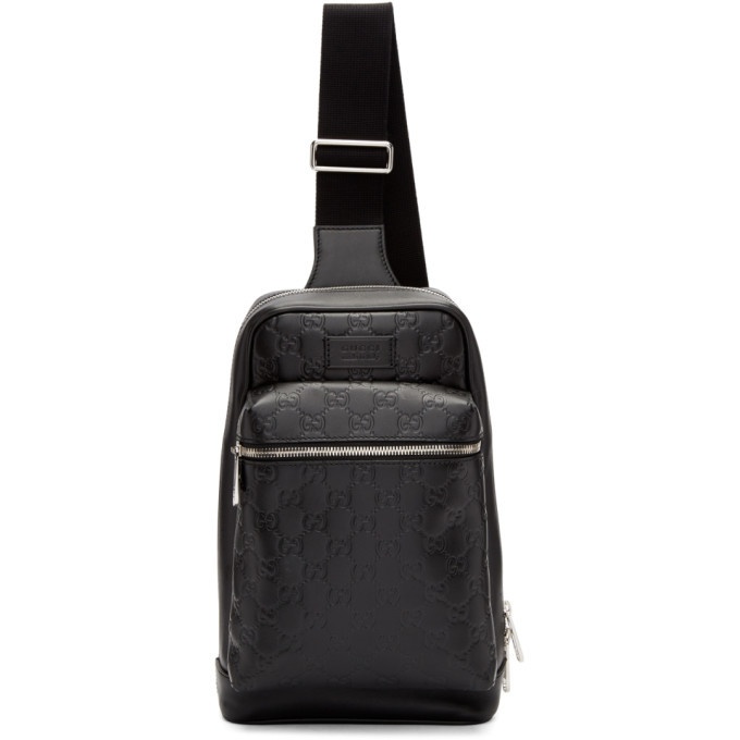 Photo: Gucci Black Leather Single Backpack
