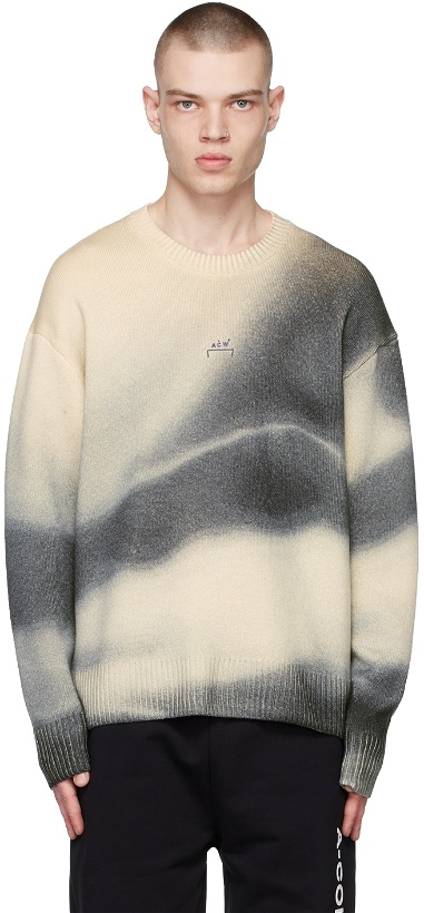 Photo: A-COLD-WALL* Off-White & Grey Gradient Sweater