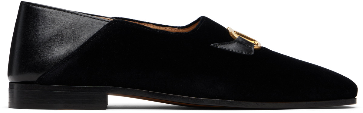 Valentino Garavani Black Babouchoes Loafers