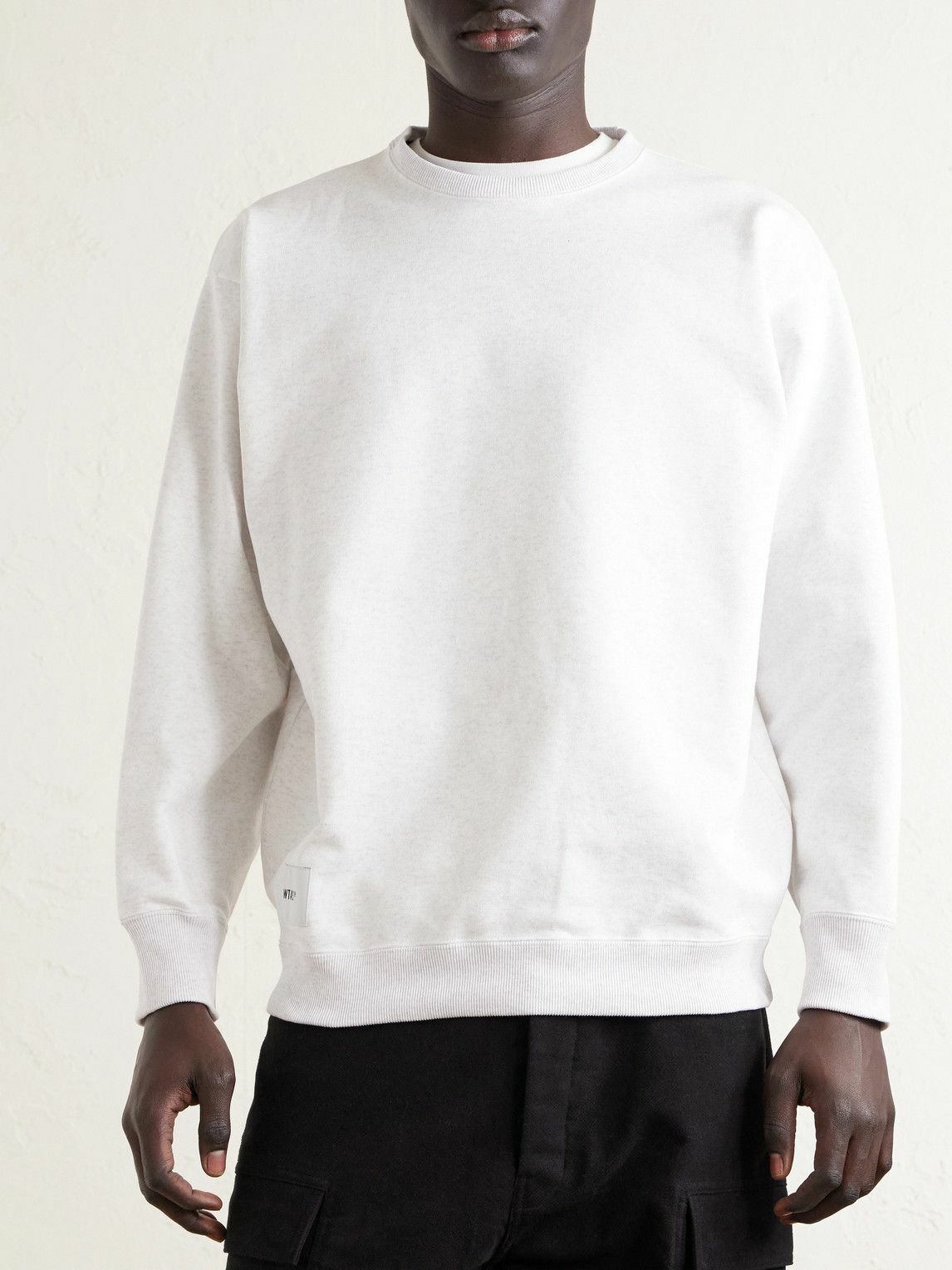 WTAPS - Cotton-Fleece Sweatshirt - Gray