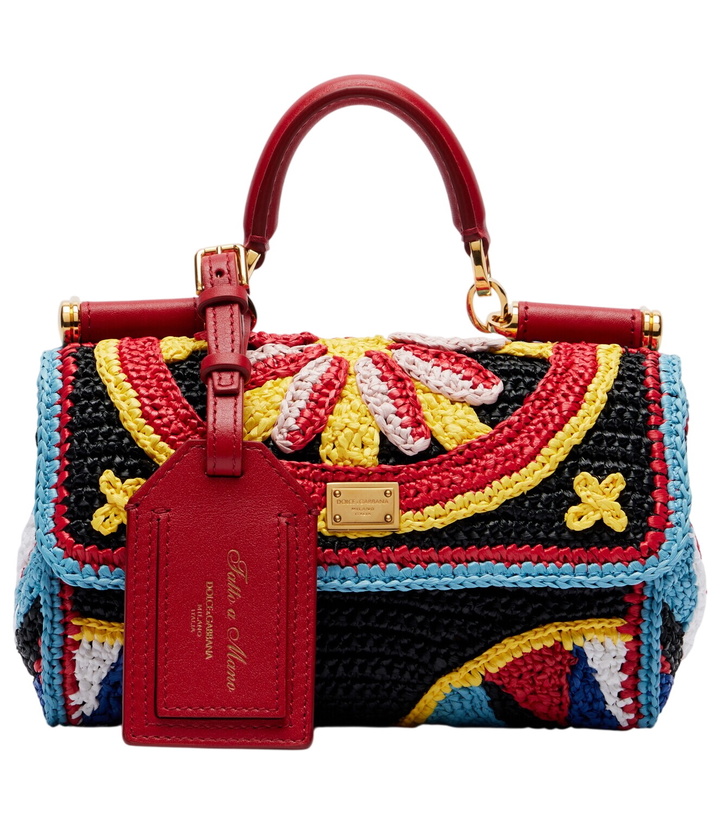 Photo: Dolce&Gabbana My Sicily Mini crochet top-handle bag