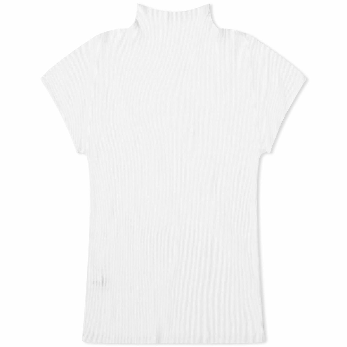 PLEATS PLEASE BASIC MIST ホワイト Pleats Please Issey Miyake Women's Mist Basics Top in White
