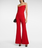 Roland Mouret Asymmetric wool crêpe jumpsuit