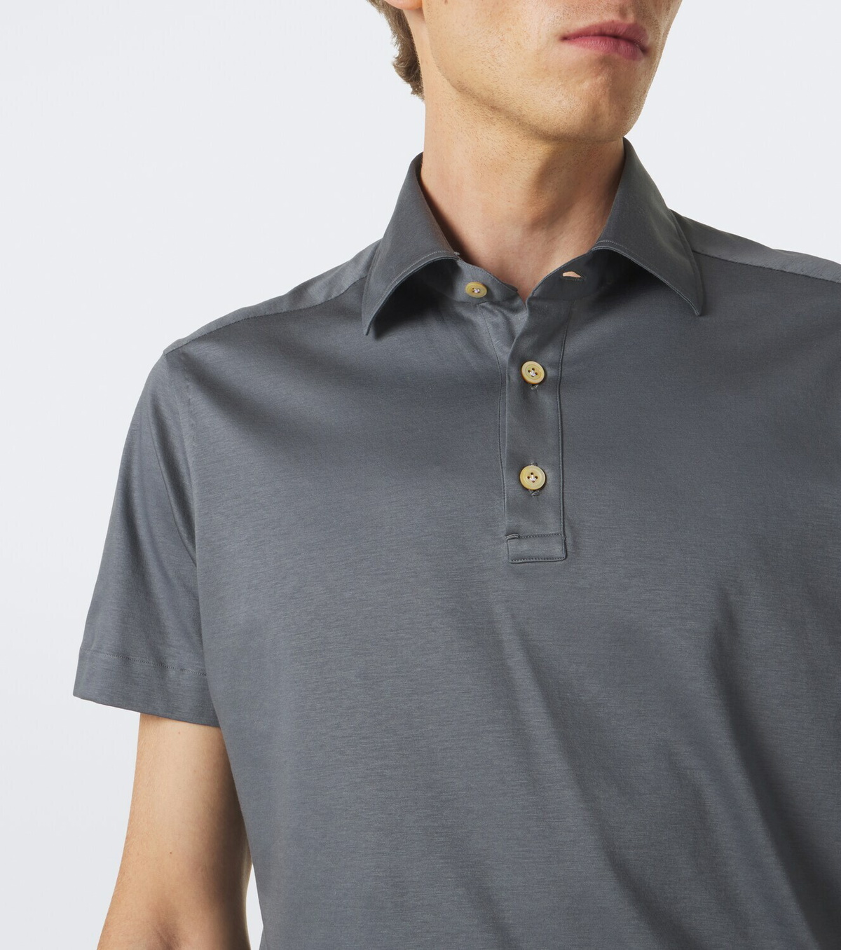 Kiton Cotton jersey polo shirt