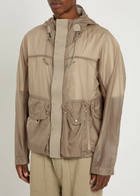 Ten C Skye Panelled Shell Jacket Light Grey