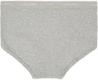 Calvin Klein Underwear Four-Pack Grey Classic Fit Briefs